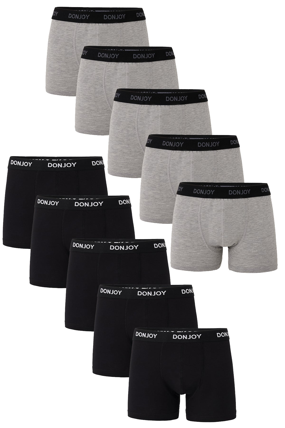 DJ103 Erkek 10'lu Pamuklu Likralı Penye Beli Lastikli Boxer