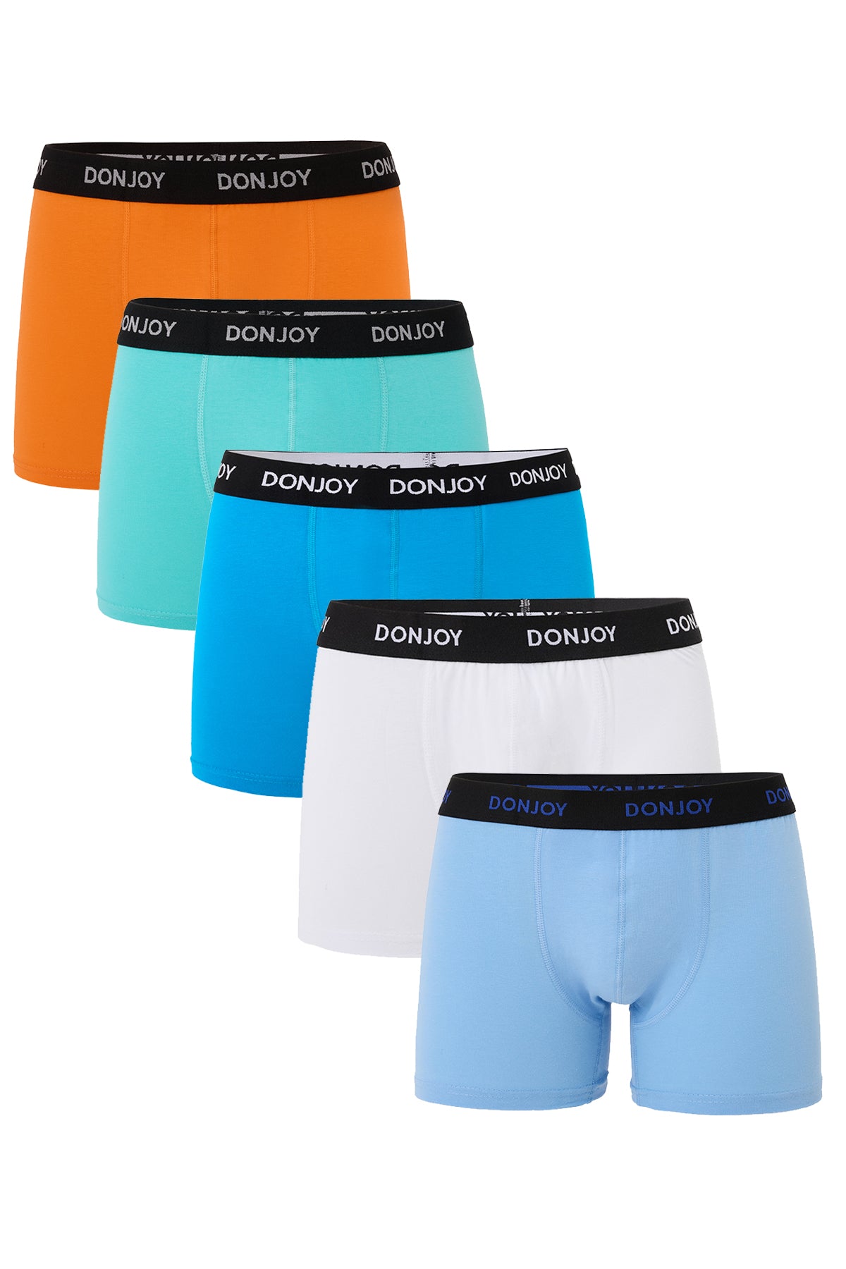 DJ103 Erkek 5'li Pamuklu Likralı Penye Beli Lastikli Boxer