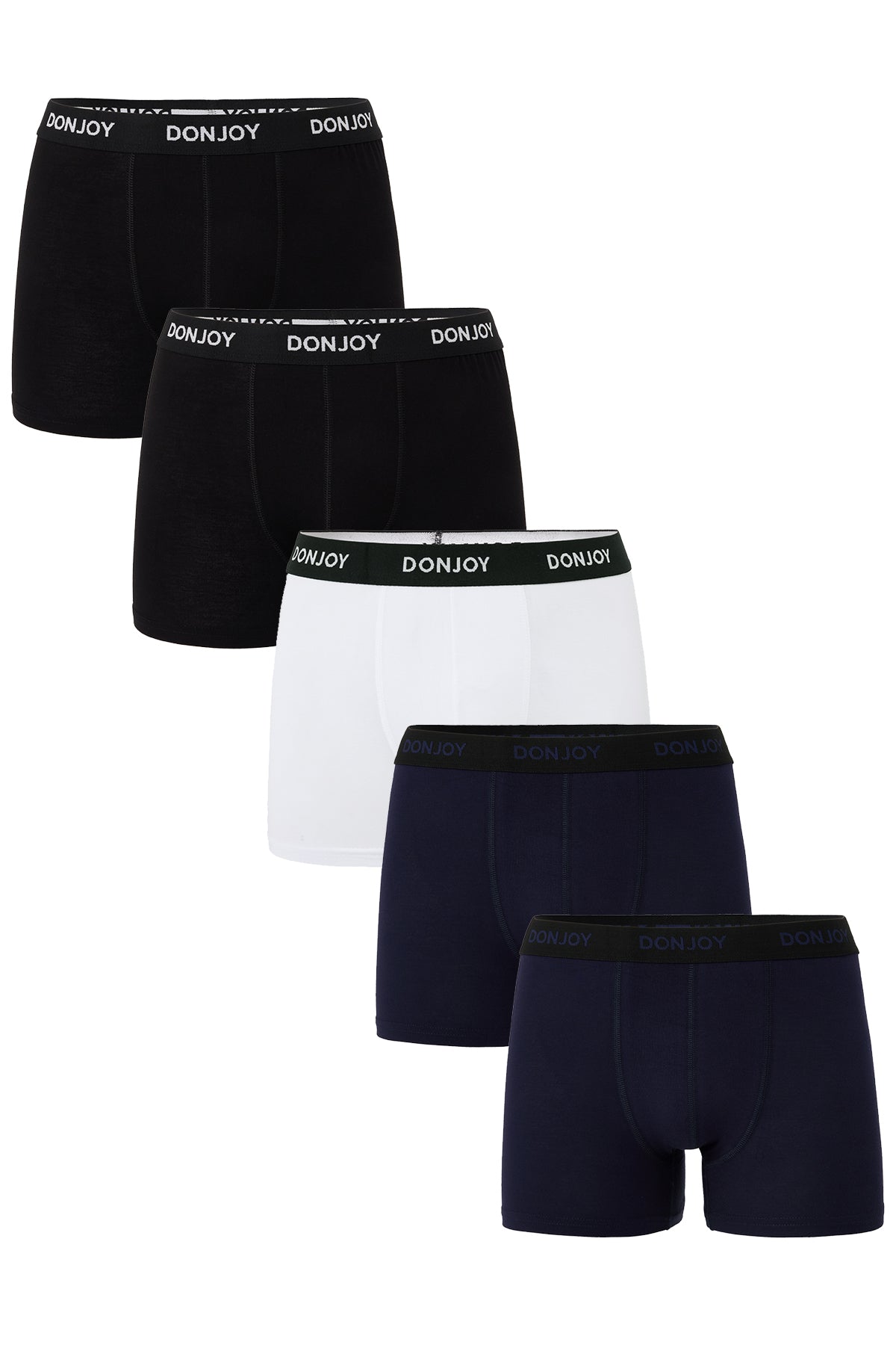 DJ105 Erkek 5'li Pamuklu Penye Modal Beli Lastikli Boxer