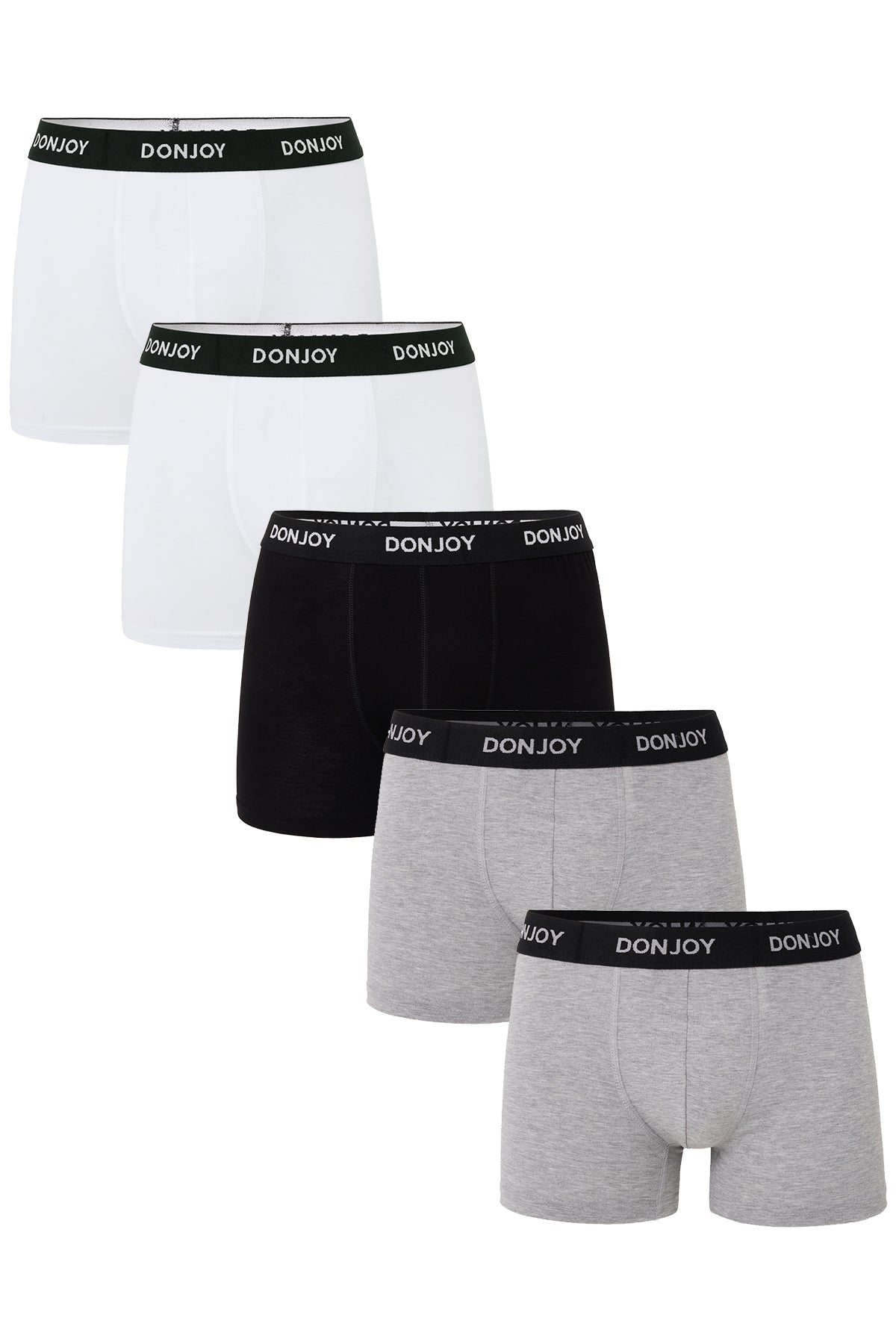 DJ105 Erkek 5'li Pamuklu Penye Modal Beli Lastikli Boxer