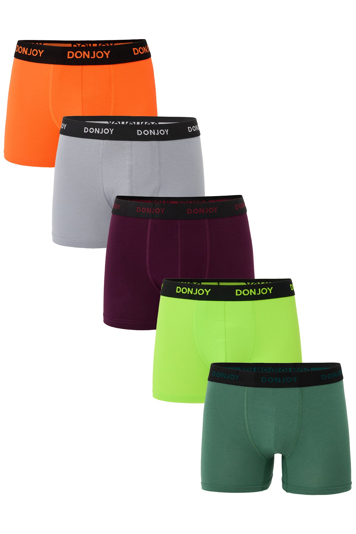 DJ105 Erkek 5'li Pamuklu Penye Modal Beli Lastikli Boxer