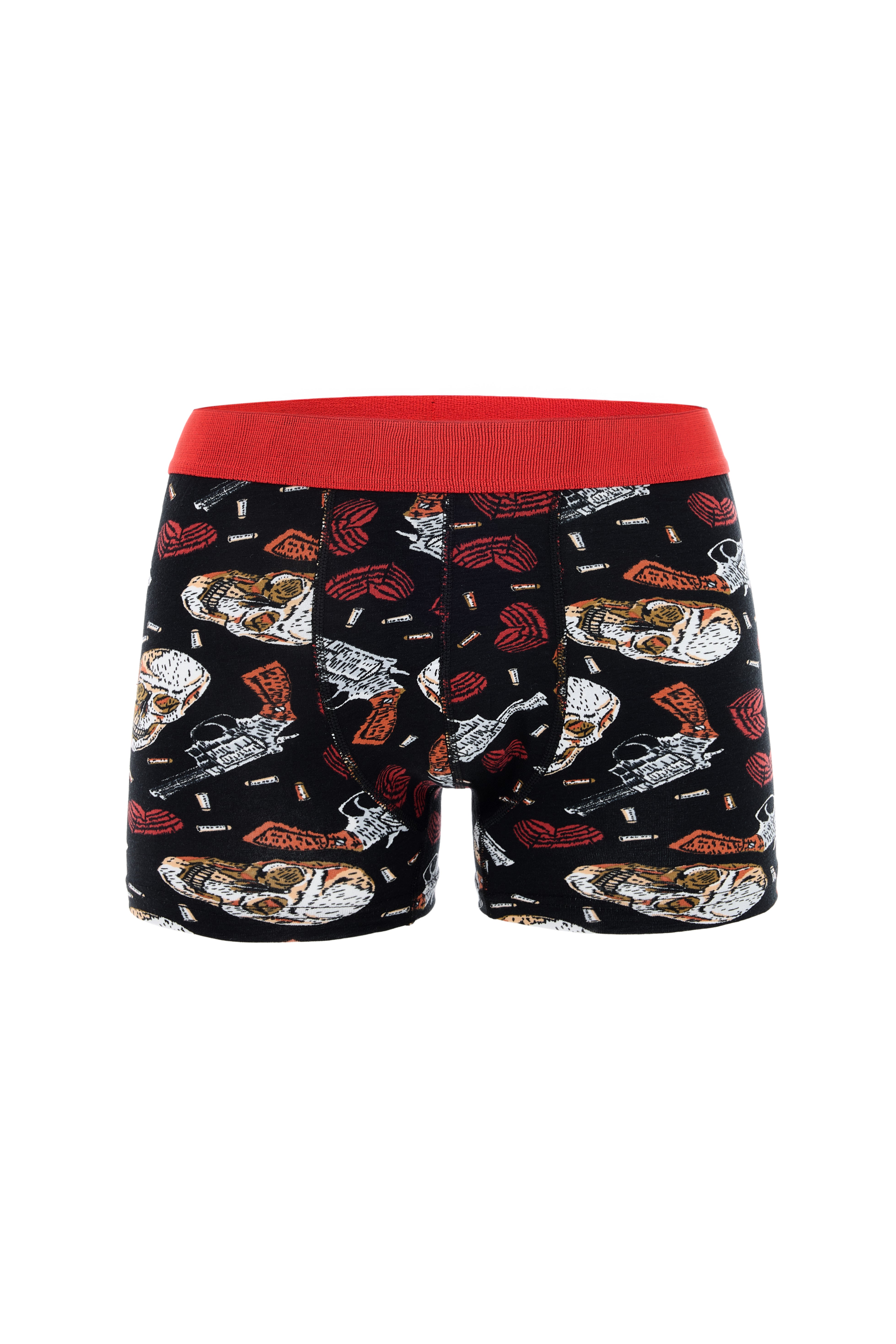 DJ109 Erkek 5'li Dijital Baskılı Desenli Pamuklu Penye Boxer