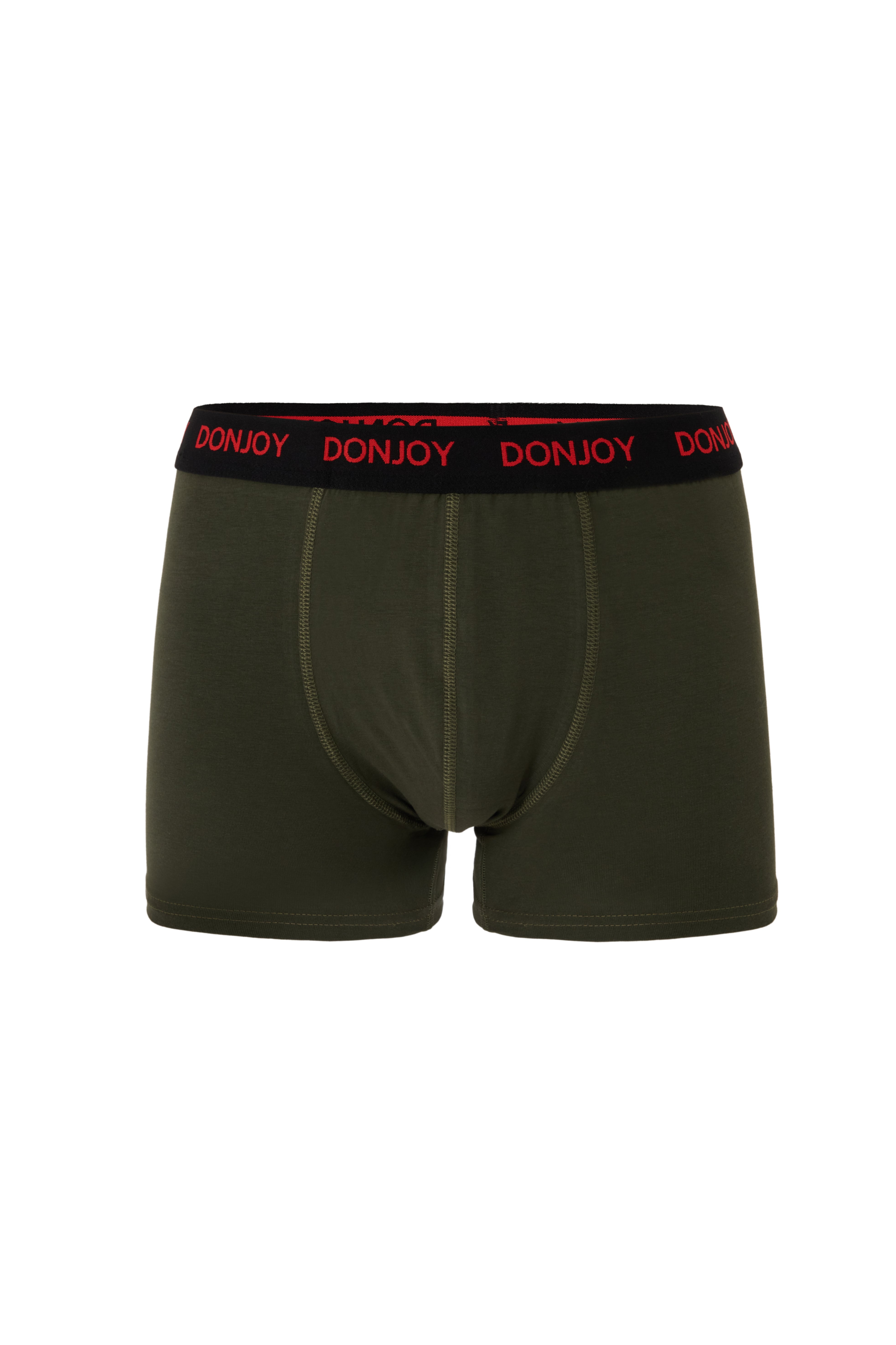 DJ103 Erkek 3'lü Pamuklu Likralı Penye Beli Lastikli Boxer