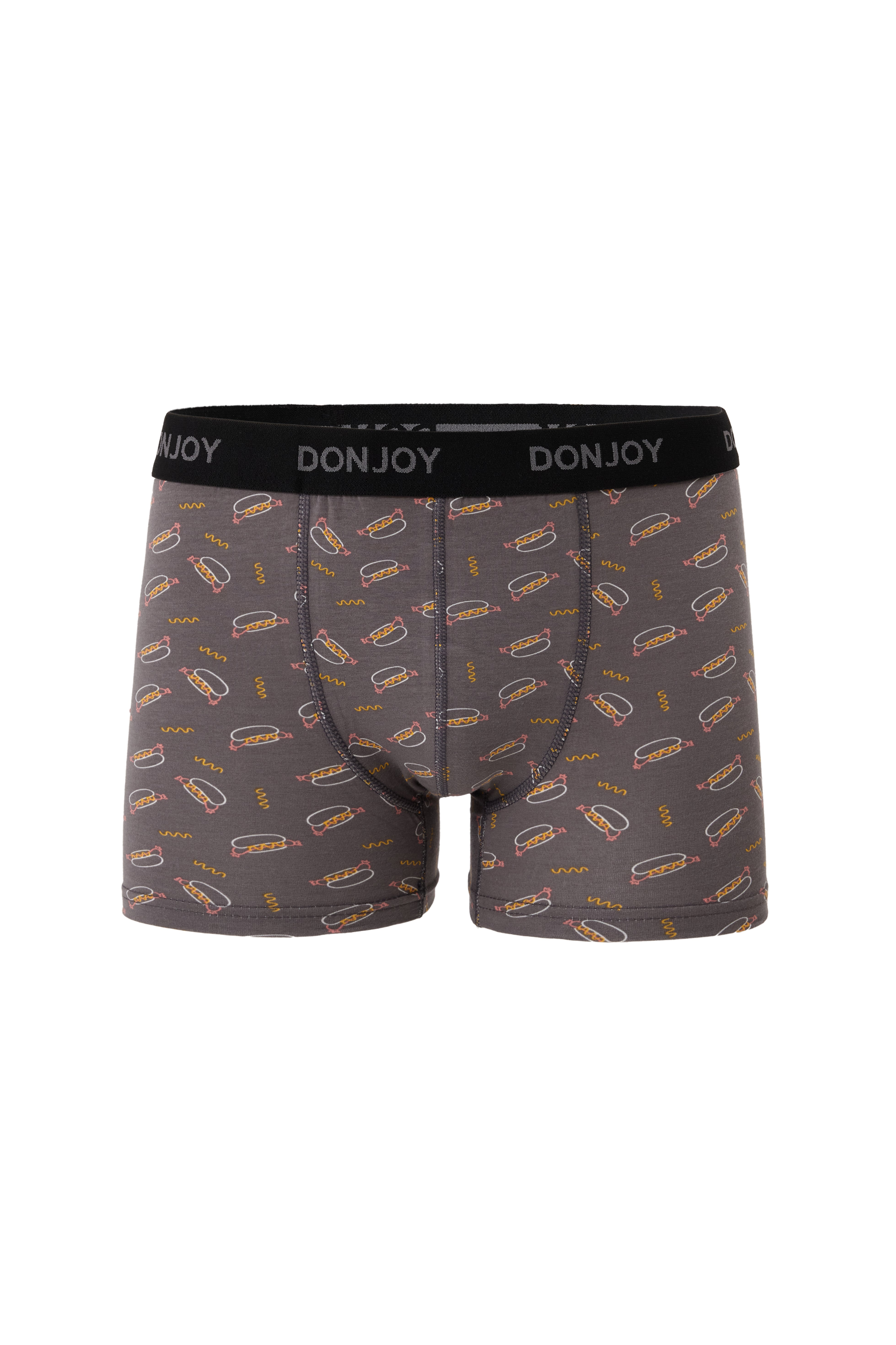 DJ104 Erkek 5'lİ Karışık Desenli Pamuklu Penye Beli Lastikli Boxer