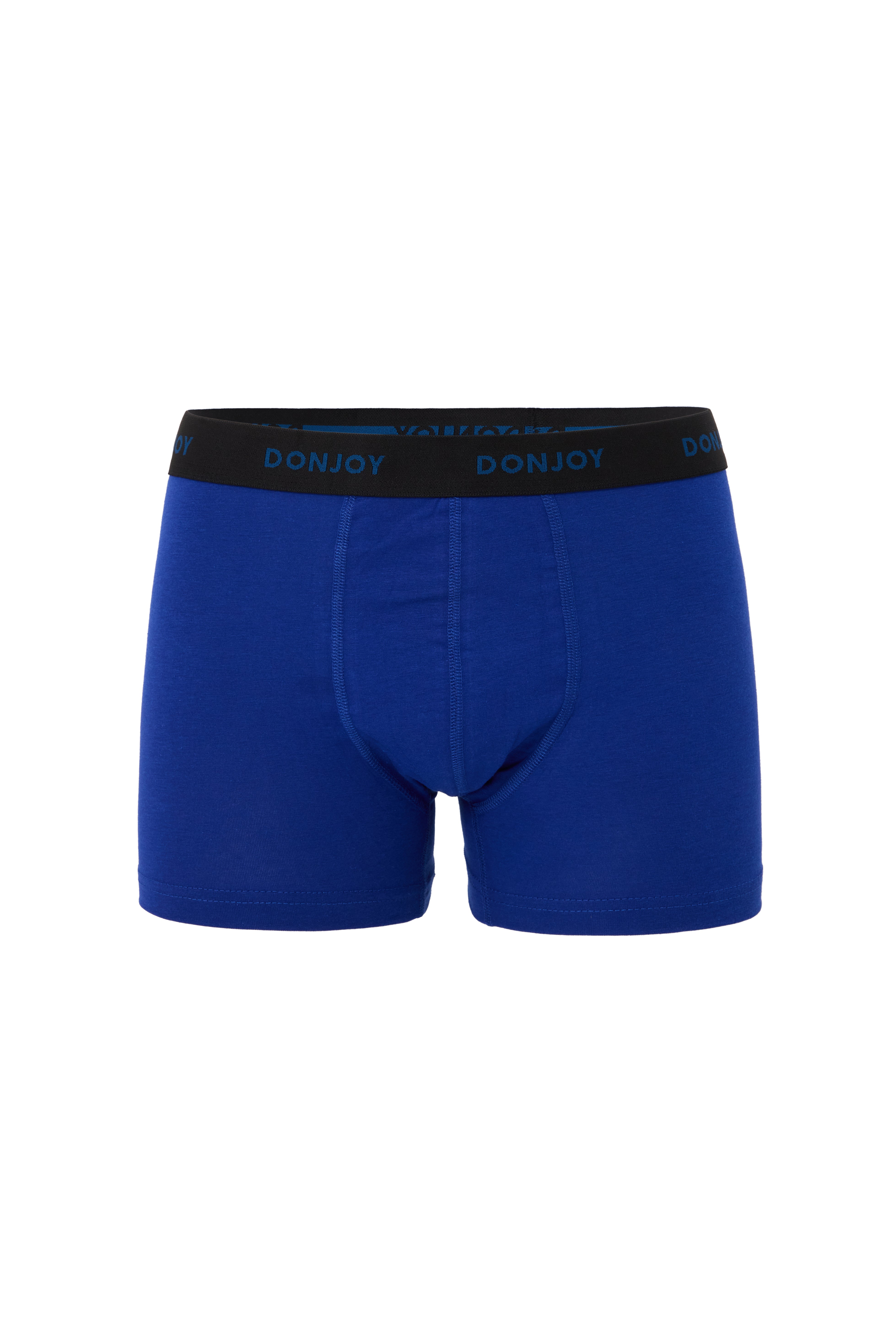 DJ103 Erkek 3'lü Pamuklu Likralı Penye Beli Lastikli Boxer