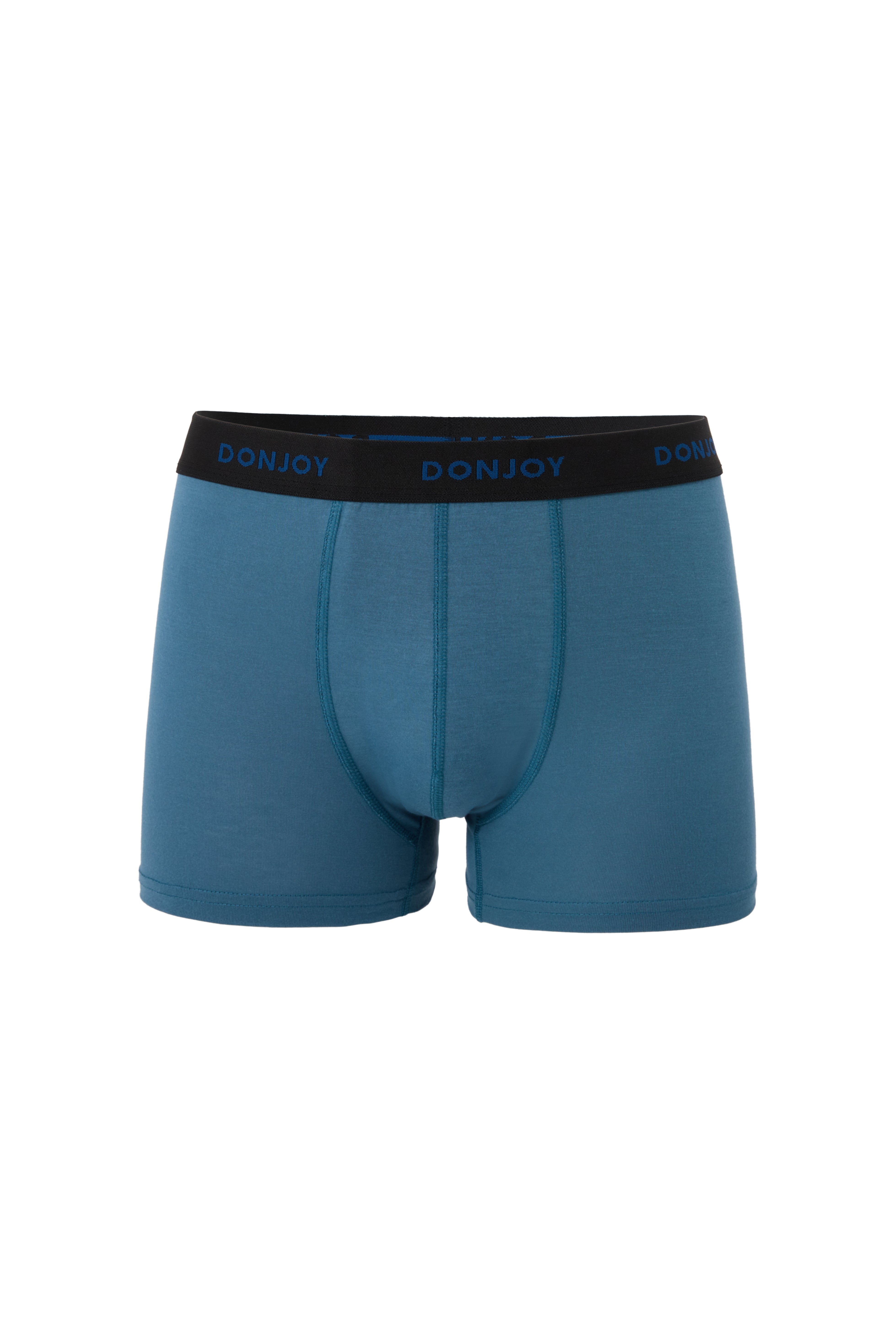 Erkek 3'lü Bambu Beli Lastikli Boxer