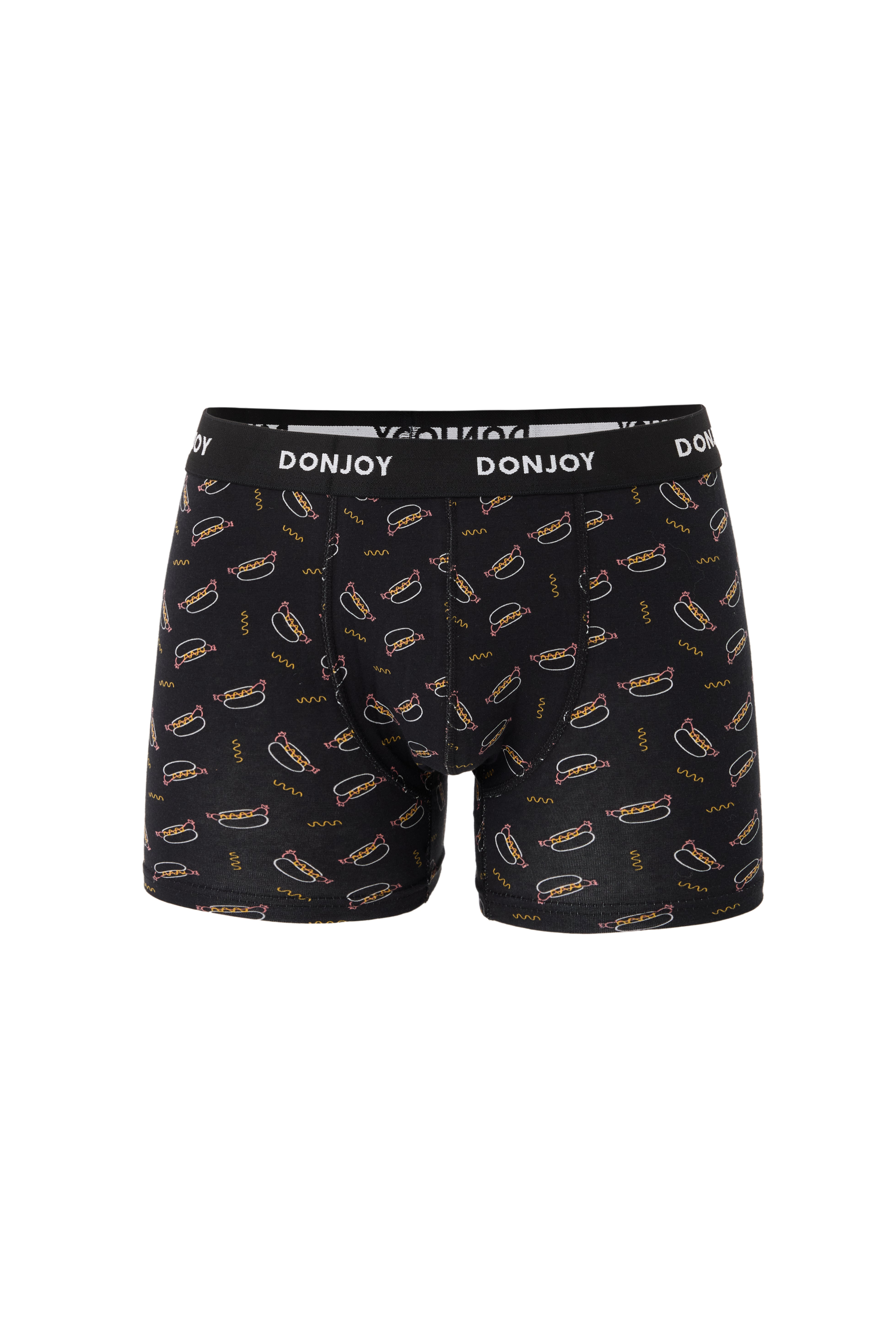 DJ104 Erkek 5'lİ Karışık Desenli Pamuklu Penye Beli Lastikli Boxer