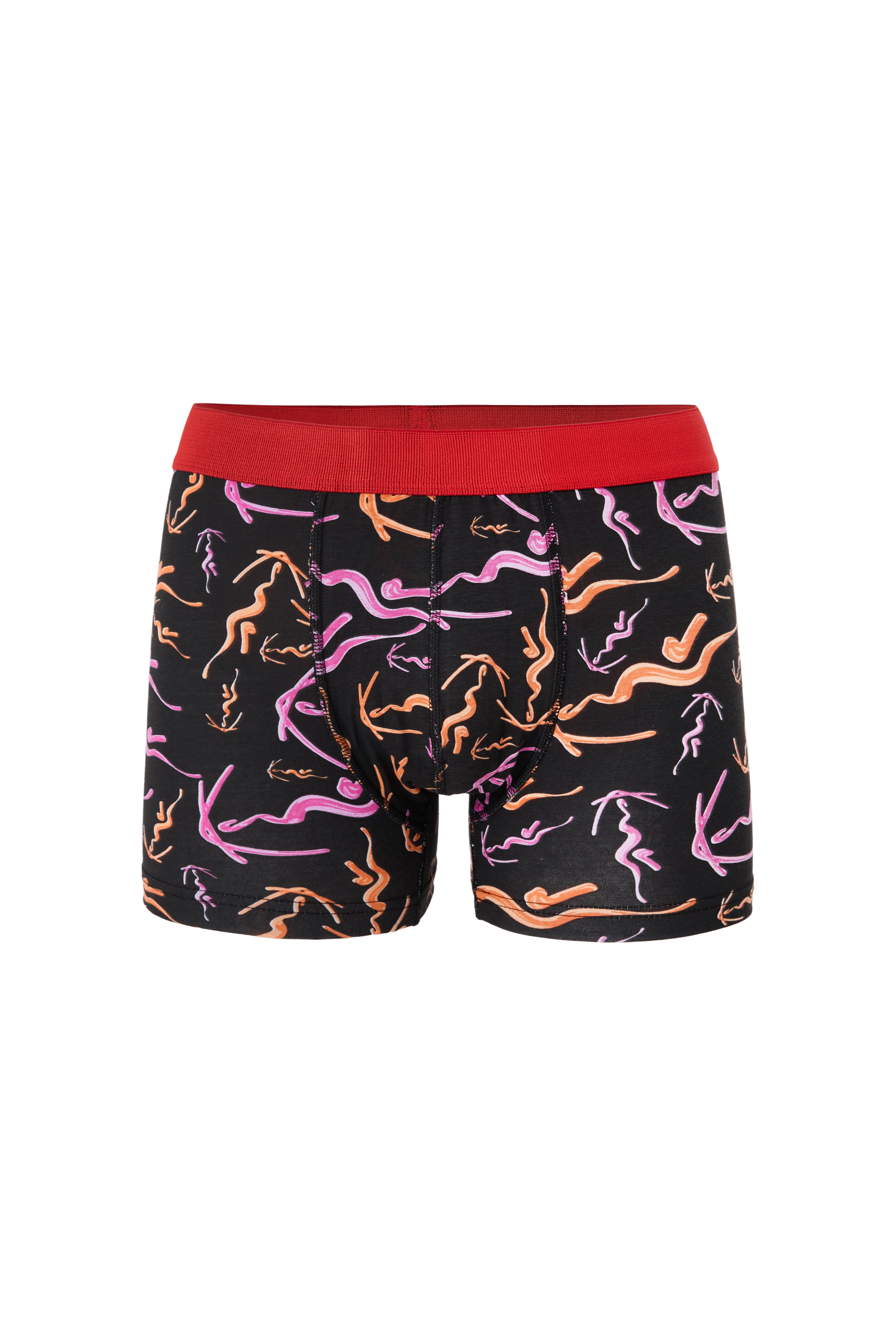DJ109 Erkek 5'li Dijital Baskılı Desenli Pamuklu Penye Boxer