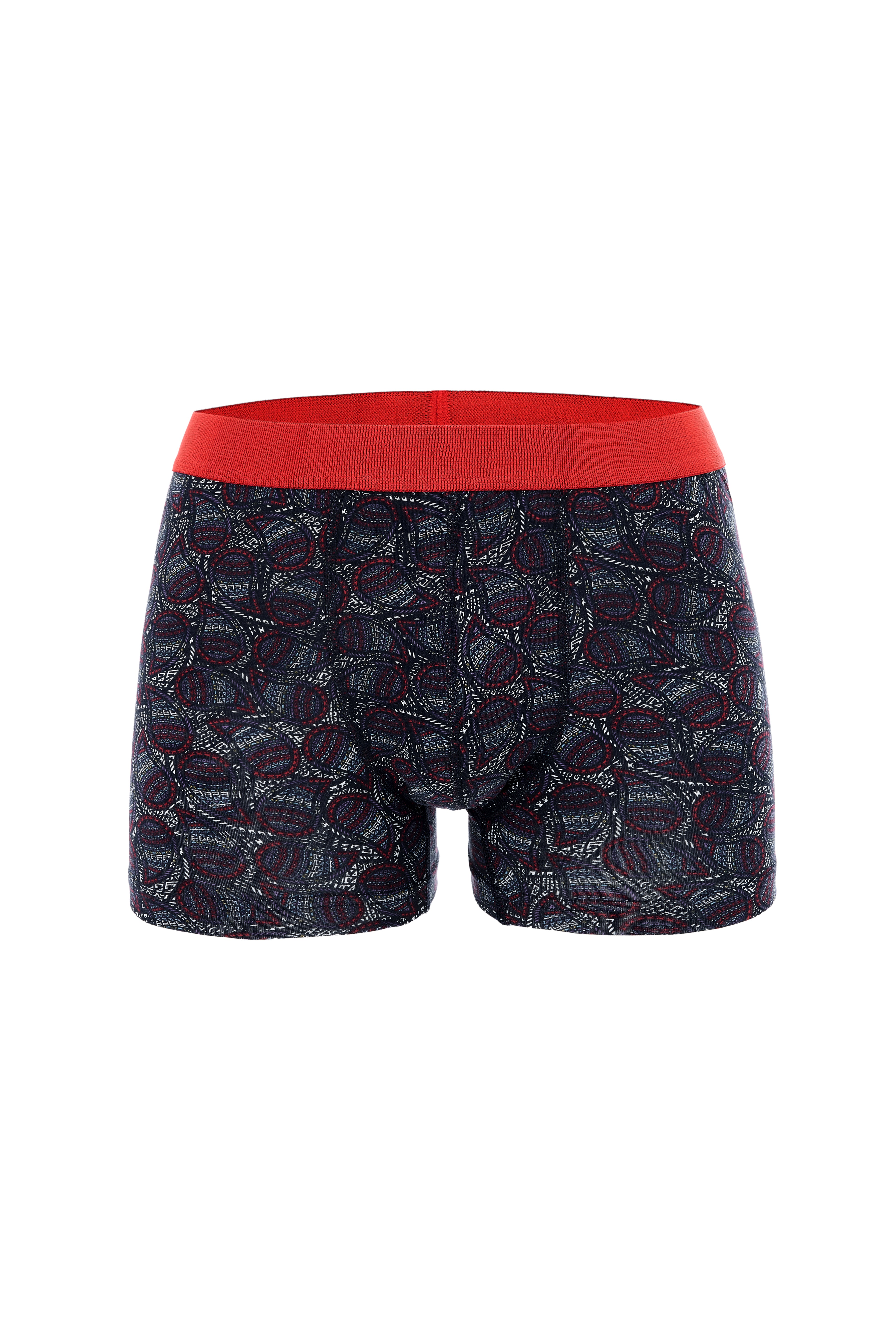 DJ109 Erkek 5'li Dijital Baskılı Desenli Pamuklu Penye Boxer