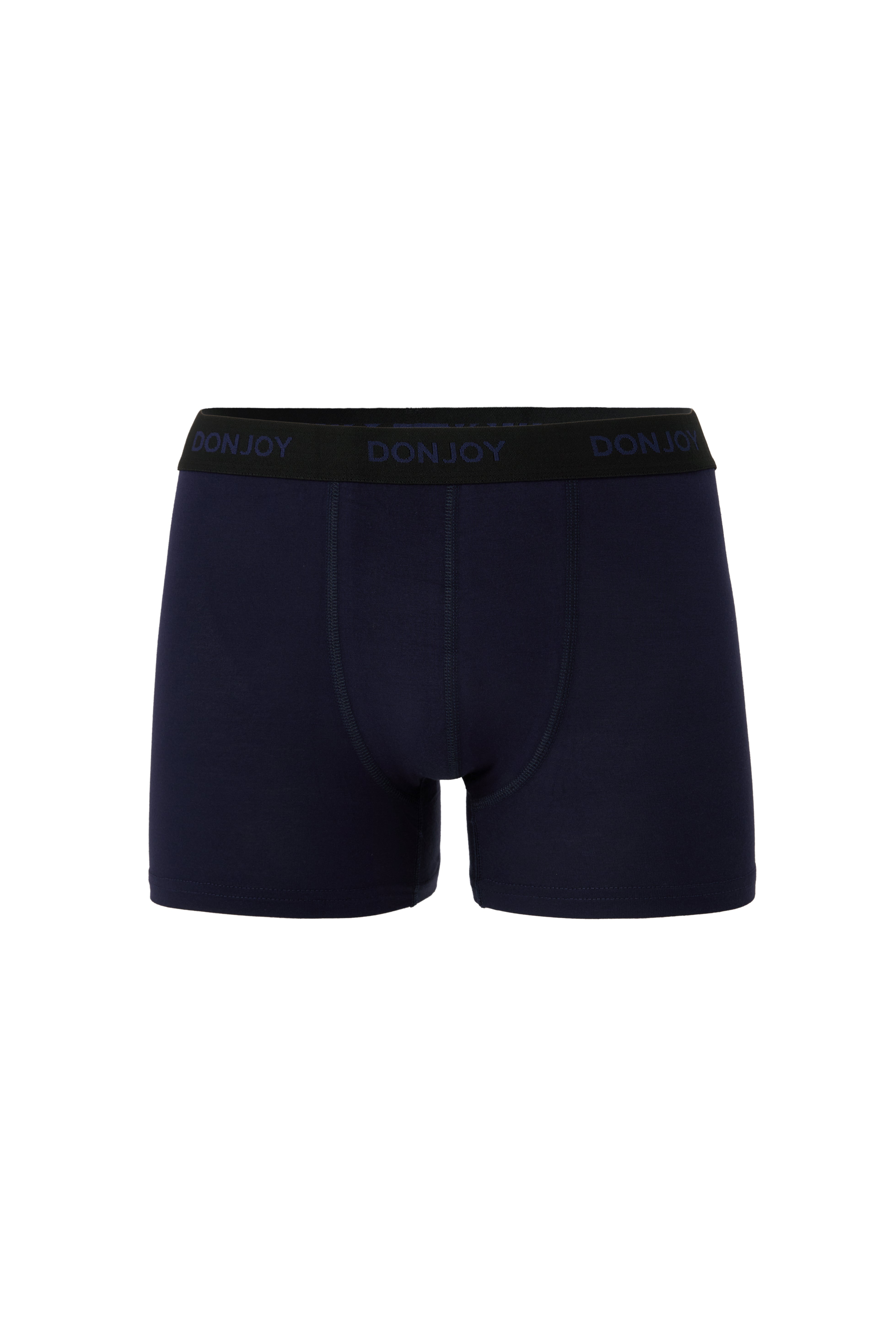Erkek 10'lu Bambu Beli Lastikli Lacivert Boxer