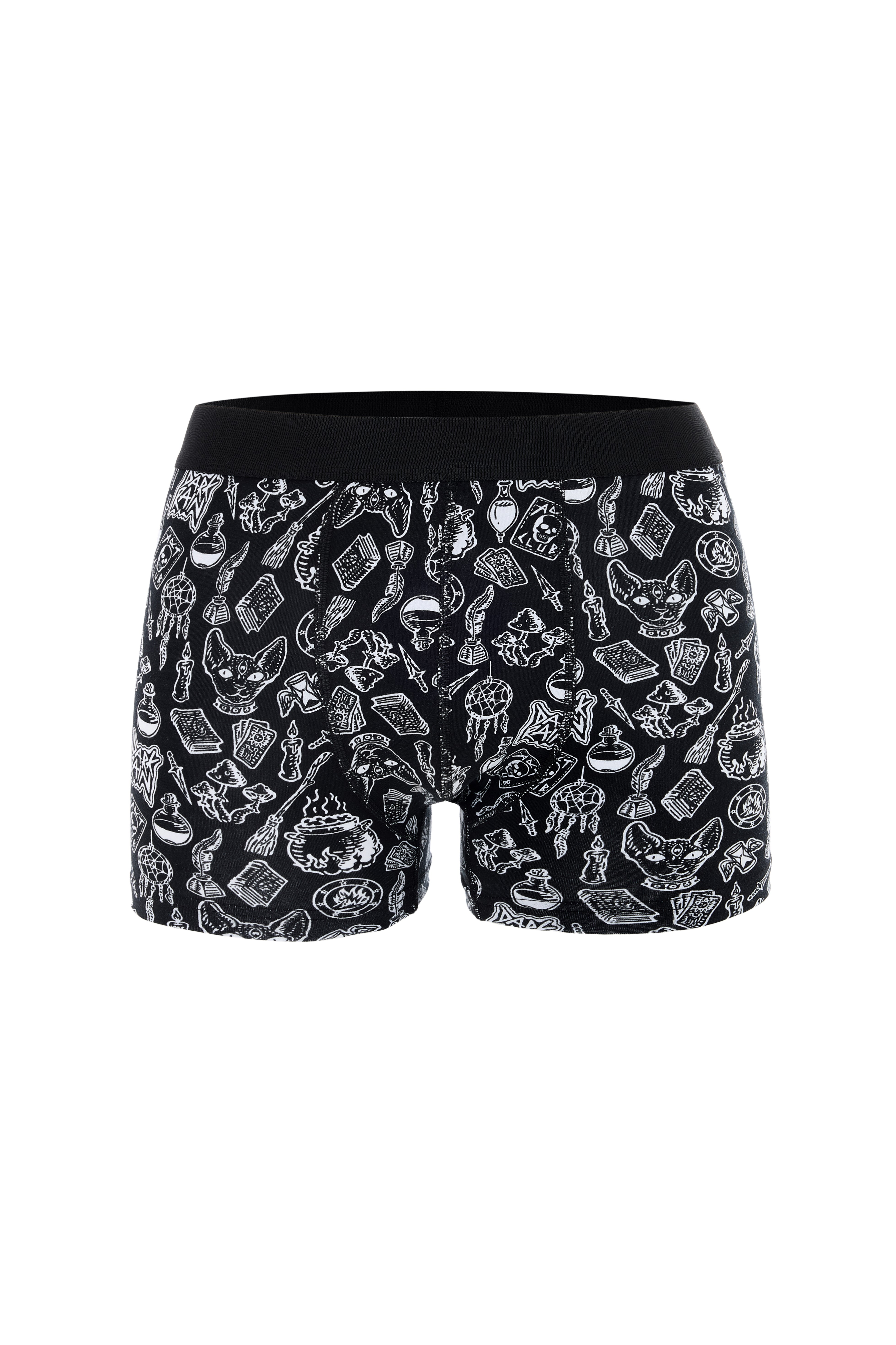 DJ109 Erkek 5'li Dijital Baskılı Desenli Pamuklu Penye Boxer