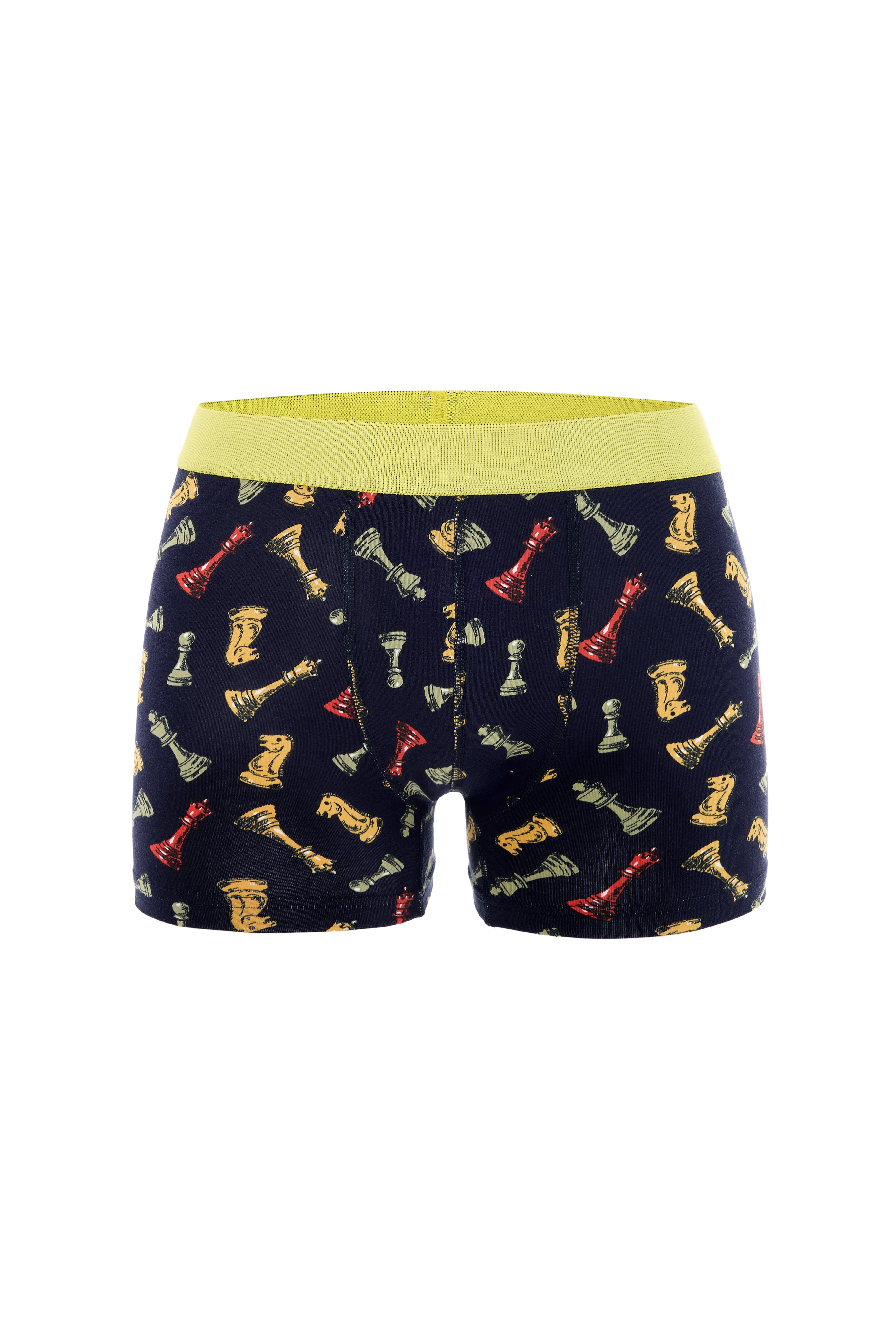 DJ109 Erkek 10'lu Dijital Baskılı Desenli Pamuklu Penye Boxer