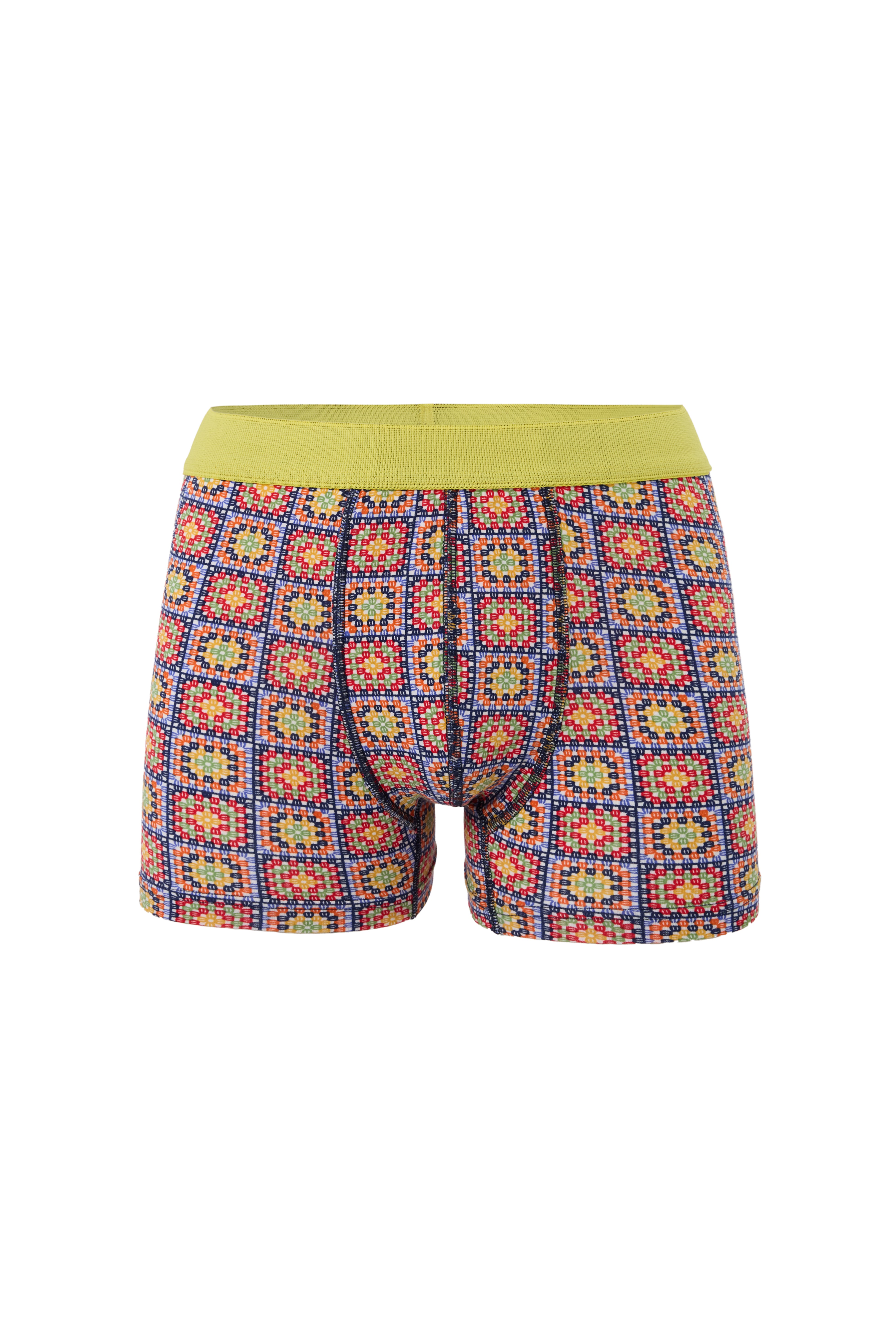 DJ109 Erkek 5'li Dijital Baskılı Desenli Pamuklu Penye Boxer