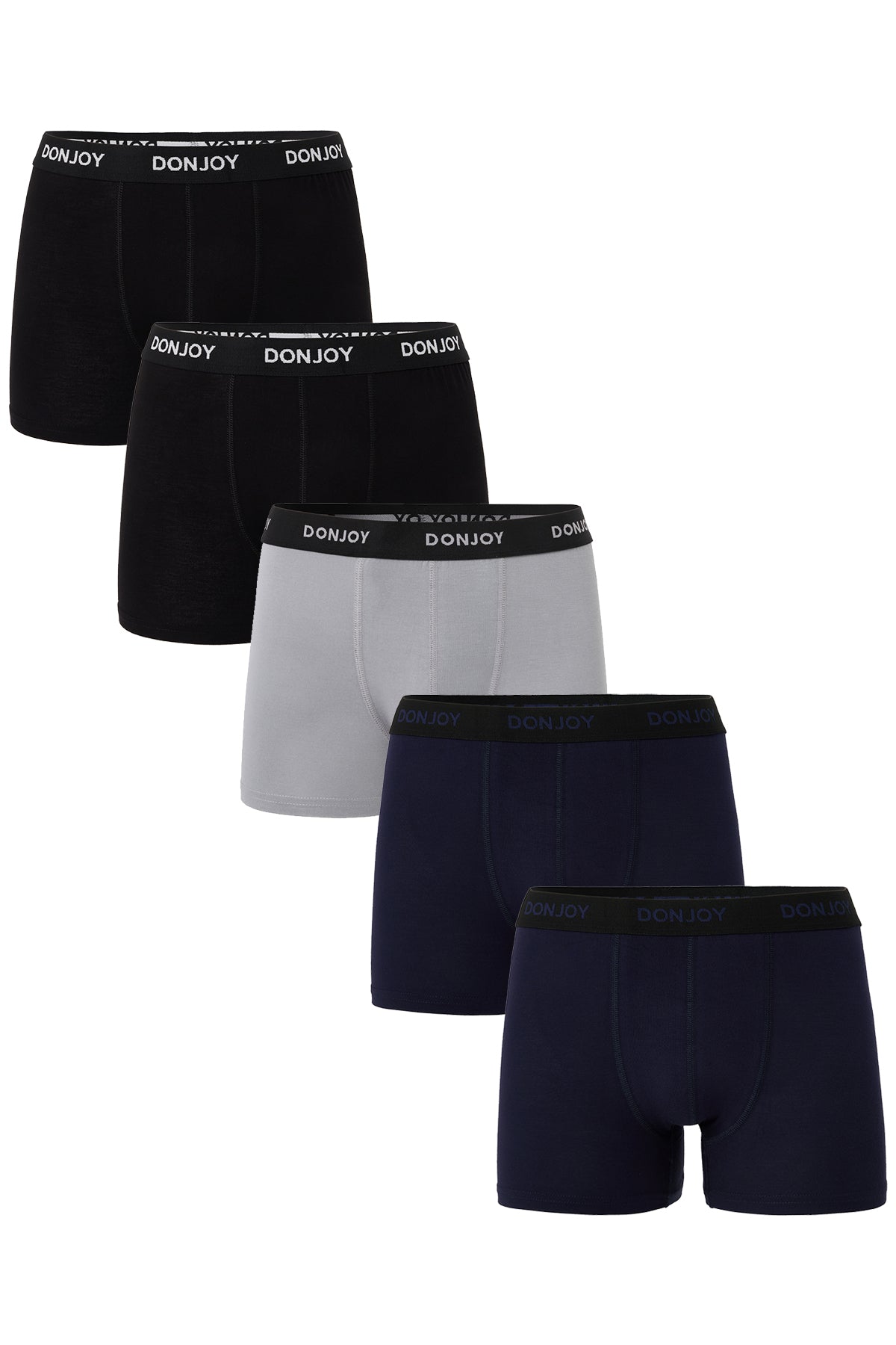 Erkek 5'li Bambu Beli Lastikli Boxer
