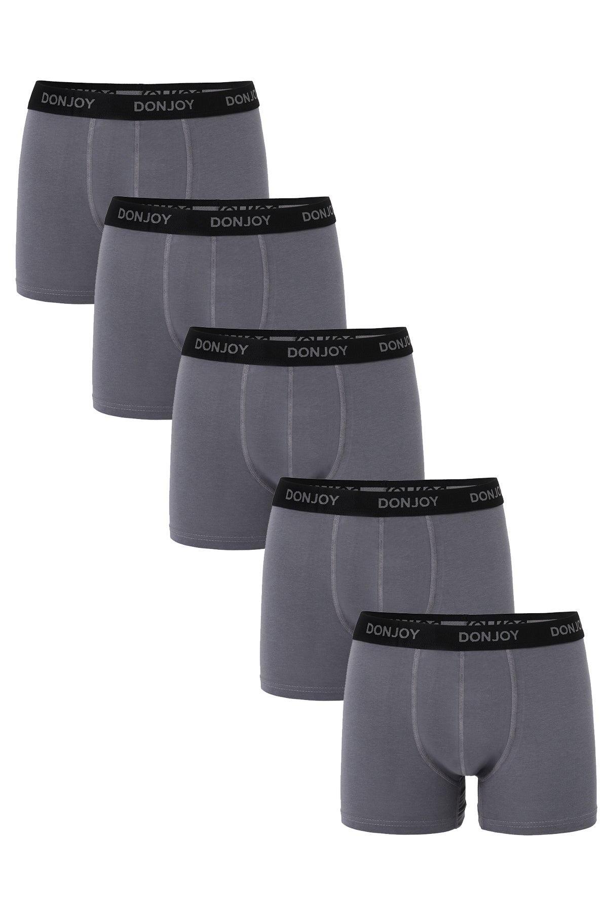 Erkek 5'li Bambu Beli Lastikli Füme Boxer